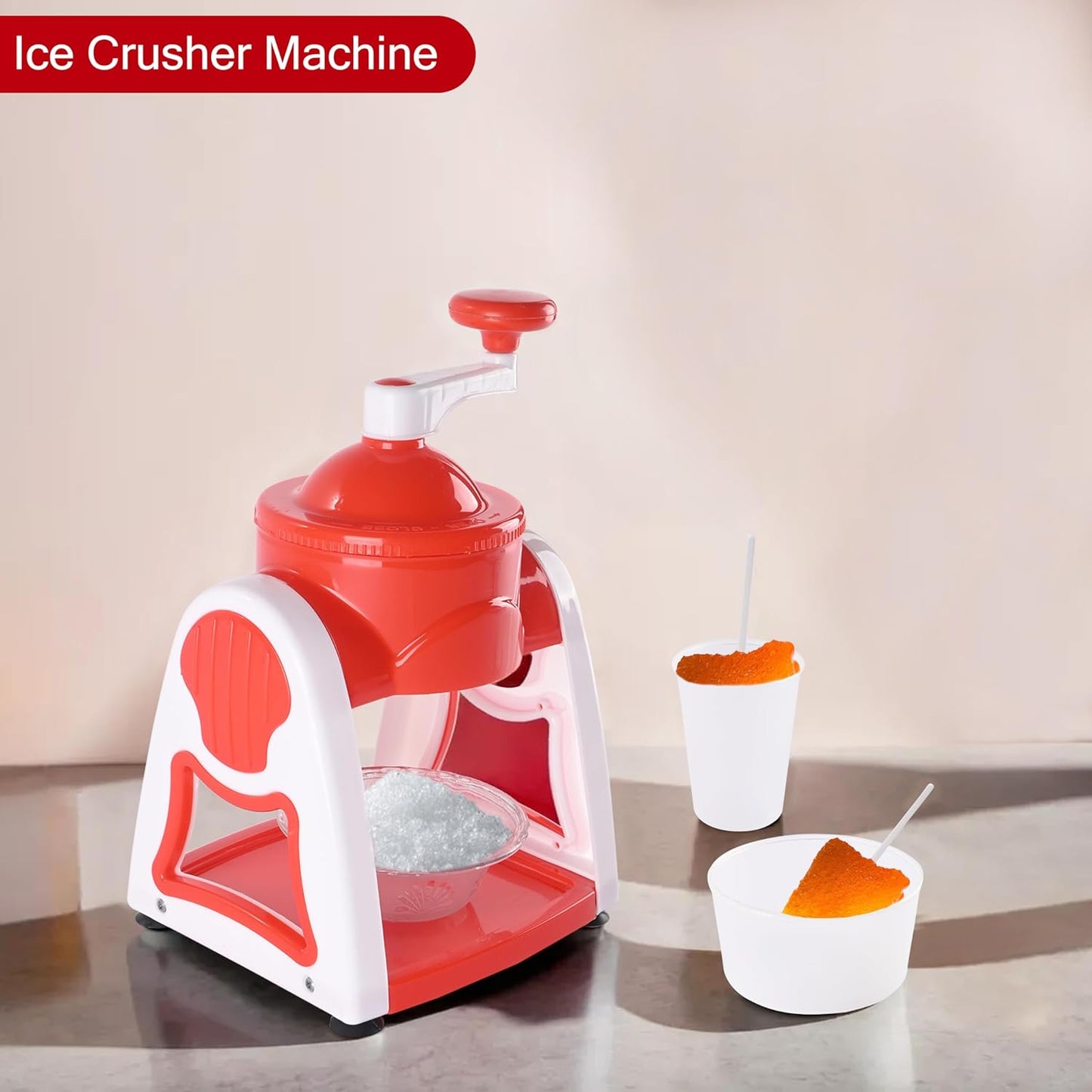 Manual Ice Gola Maker and Ice Crusher Machine